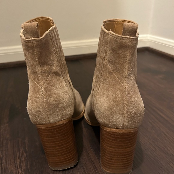 Marc Fisher Tan Suede Ankle Booties - Picture 3 of 4